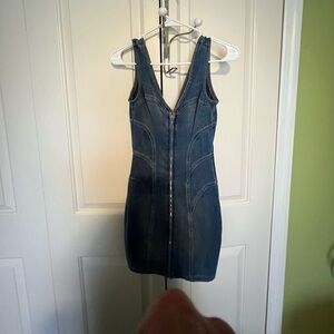 Guess Blue Denim Mini Dress